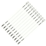 Fluorocarbon Leader Line for Saltwater Freshwater Fluorocarbon Fishing Leader Fluorocarbon Leader with Swivels and Snap